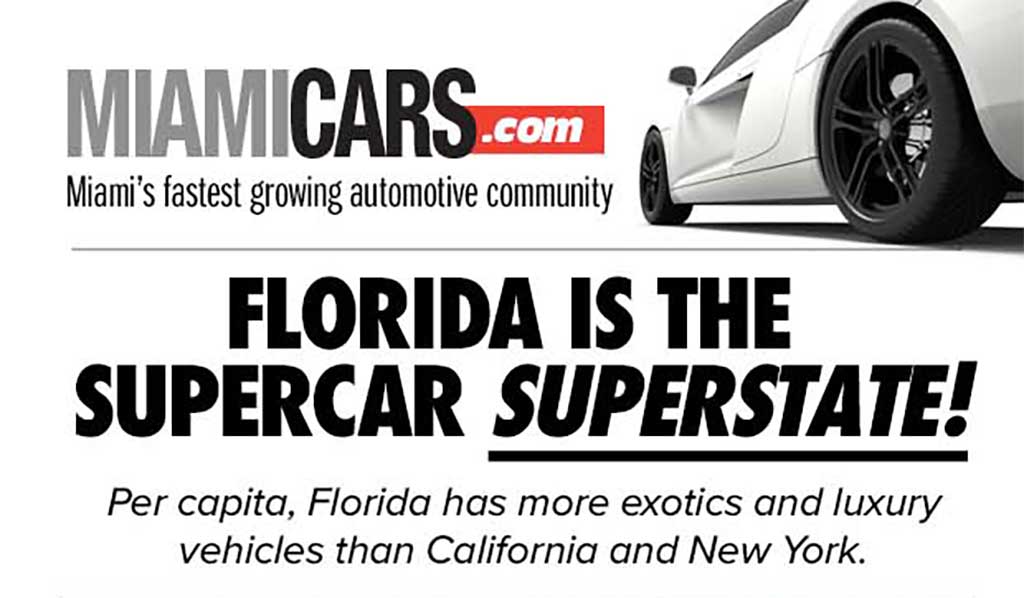 Florida is the supercar superstate!