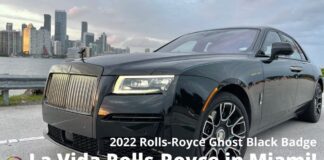 2022 Rolls-Royce Ghost Black Badge debut in Miami Beach
