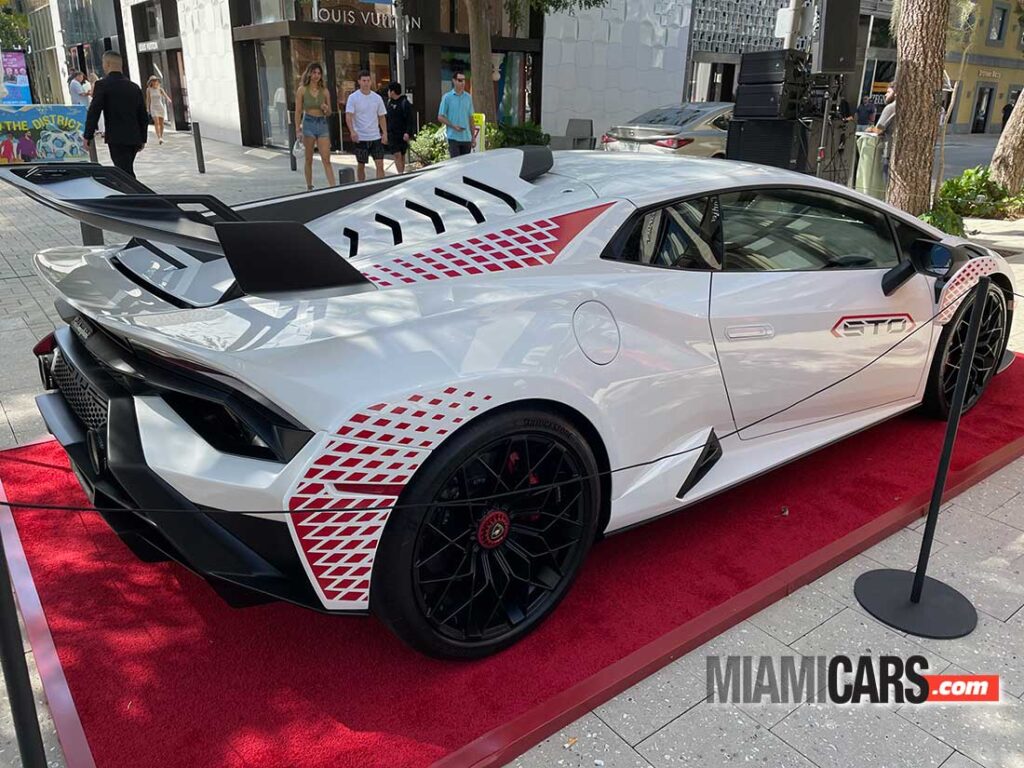 Lamborghini at the MIiami Concours in the Miami Design District