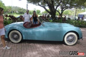 Classic Jaguar Convertible at the Key Biscayne Car Week 2022