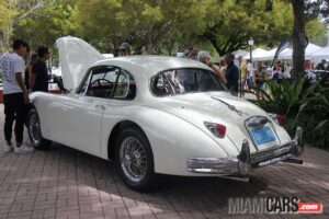 White Jaguar at the Key Biscayne Car Week 2022