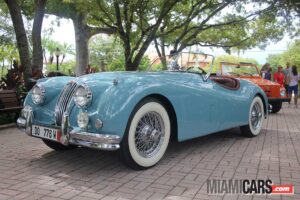 Classic Jaguar Convertible at the Key Biscayne Car Week 2022