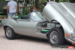 Silver Jaguar at the Key Biscayne Car Week 2022