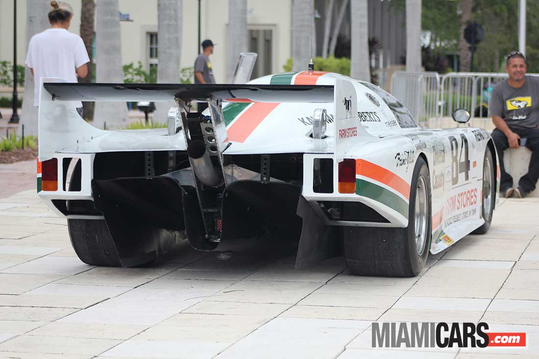 Spirit of Miami Race Car piloted by Emerson Fittipaldi and Tony Garcia at Key Biscayne Car Week 2022