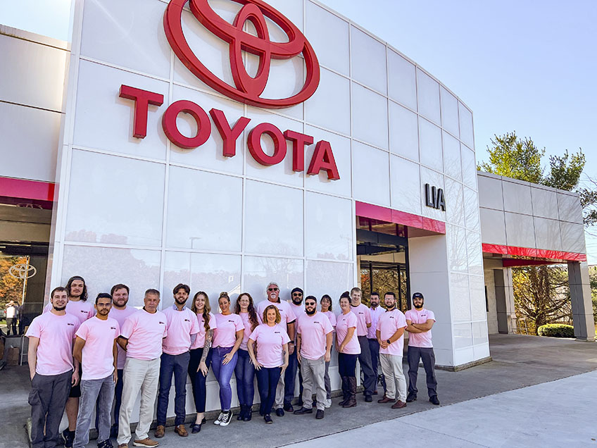 Lia Toyota of Wilbraham Shows 'Real Men Wear Pink' in October