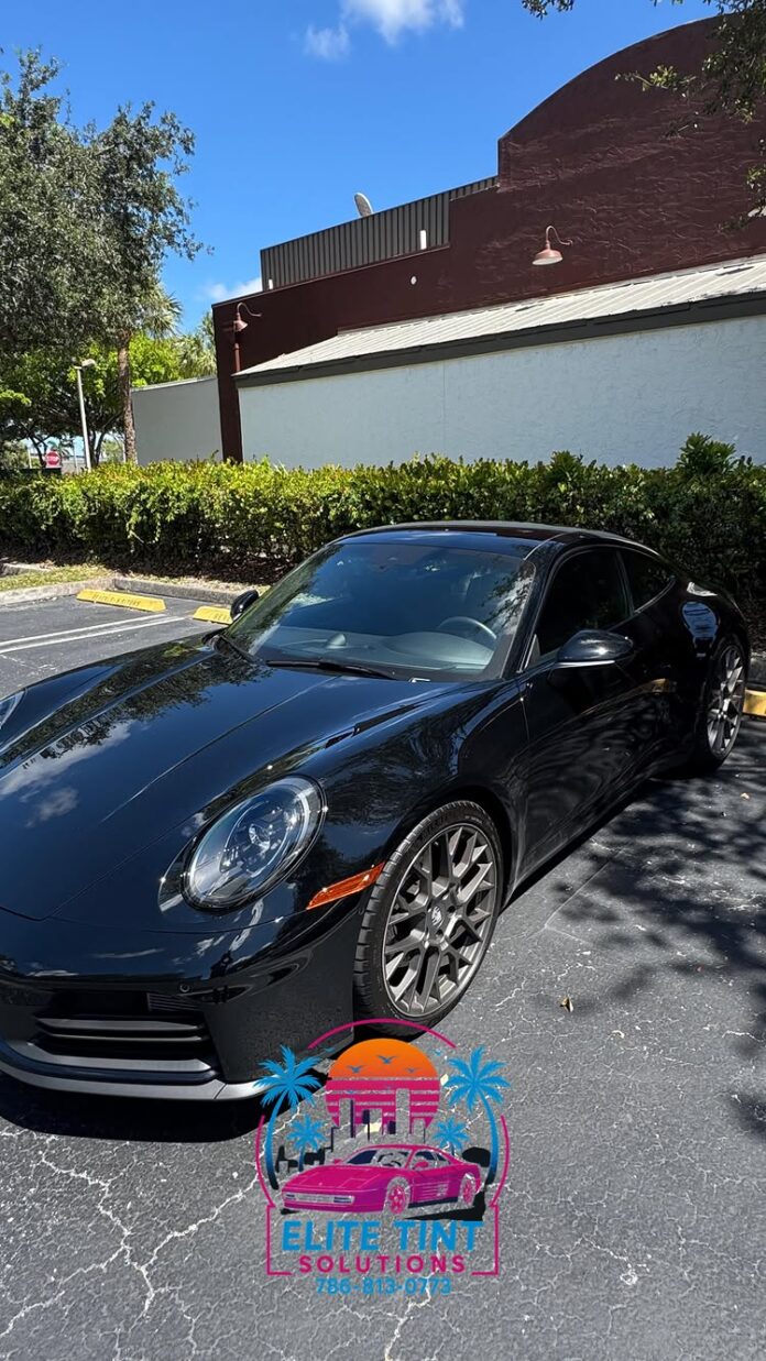 Elegance meets performance 🖤 We upgraded this Porsche 911 Carrera with 15% Hyper-Ceramic on the sides and 70% Hyper-Cer…