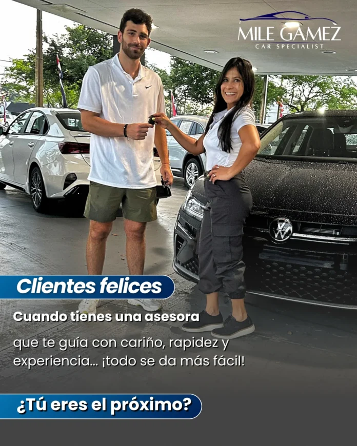 🚗✨ Otro cliente feliz con Mile Gamez Comprar tu carro no tiene por qué ser complicado… Cuando tienes a una asesora que …