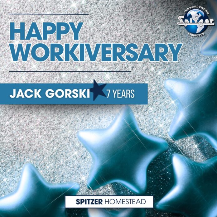 Join us in celebrating Jack’s 7-year work anniversary here at Spitzer Homestead! 🎉 We’re proud to recognize his dedicat…