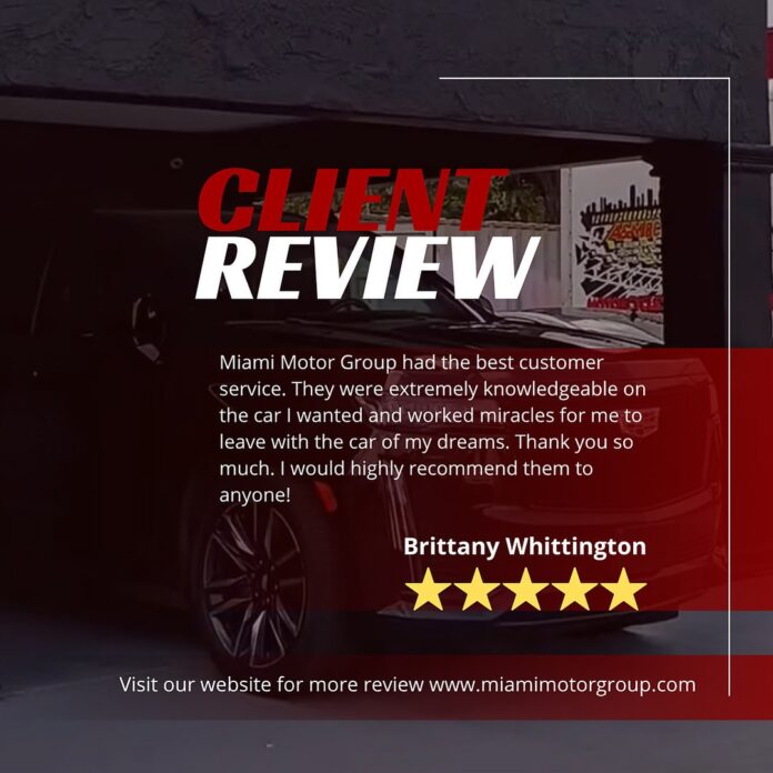 Another Happy Customer! ⭐️⭐️⭐️⭐️⭐️ At Miami Motor Group, we don’t just sell cars we make dreams come true! Thank you, Br…