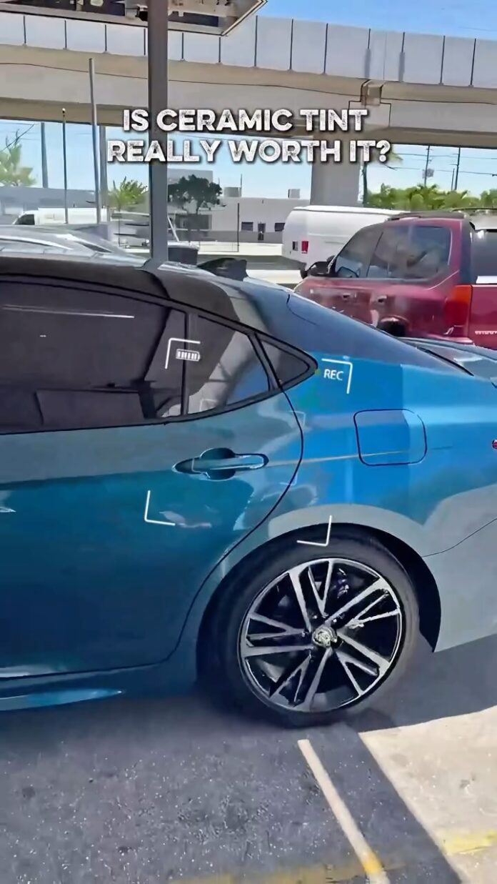 Is ceramic tint really worth it? 👉YES!!!! ✅ Blocks 99% UV rays ✅ Keeps car cooler (up to 2x) ✅ No signal interference ✅…