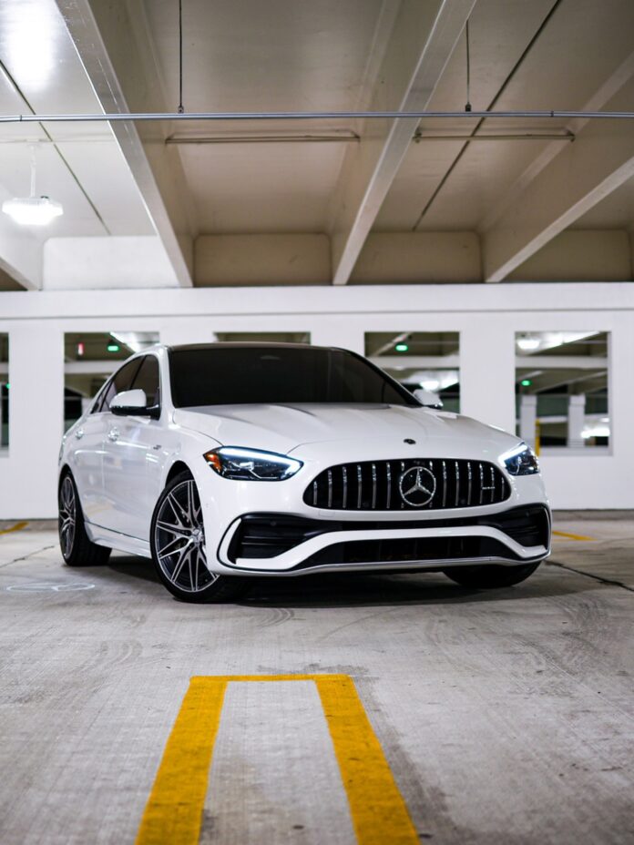 β« 2023 Mercedes-Benz AMG C43 Twin-turbo. All-wheel drive. Full digital cockpit. Luxury meets performance