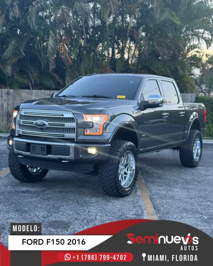 VehΓculos seminuevos en Miami con financiamiento para TODOS! Sin importar tu crΓ©dito.βοΈπ π» FORD F-150 PLATINUM π»AΓ±o :…