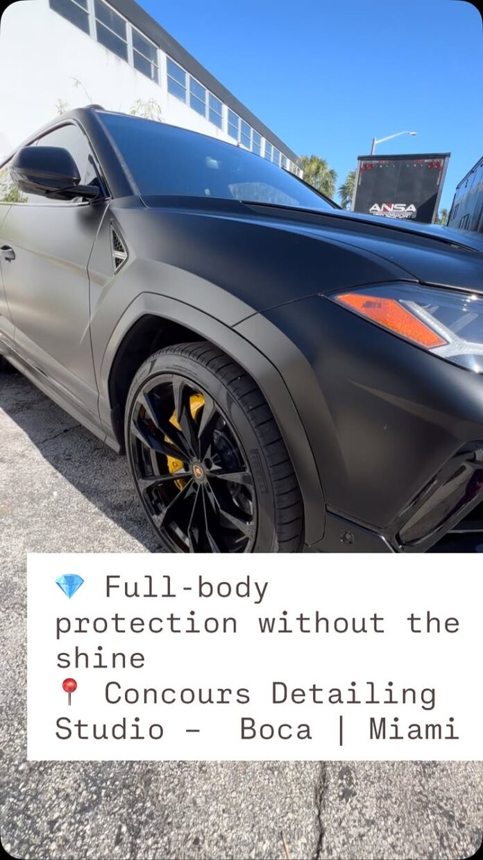 π‘οΈ Matte PPF = Protection Meets Stealth This Lamborghini Urus didnβt just get wrapped β it got armored. Our Matte Paint…