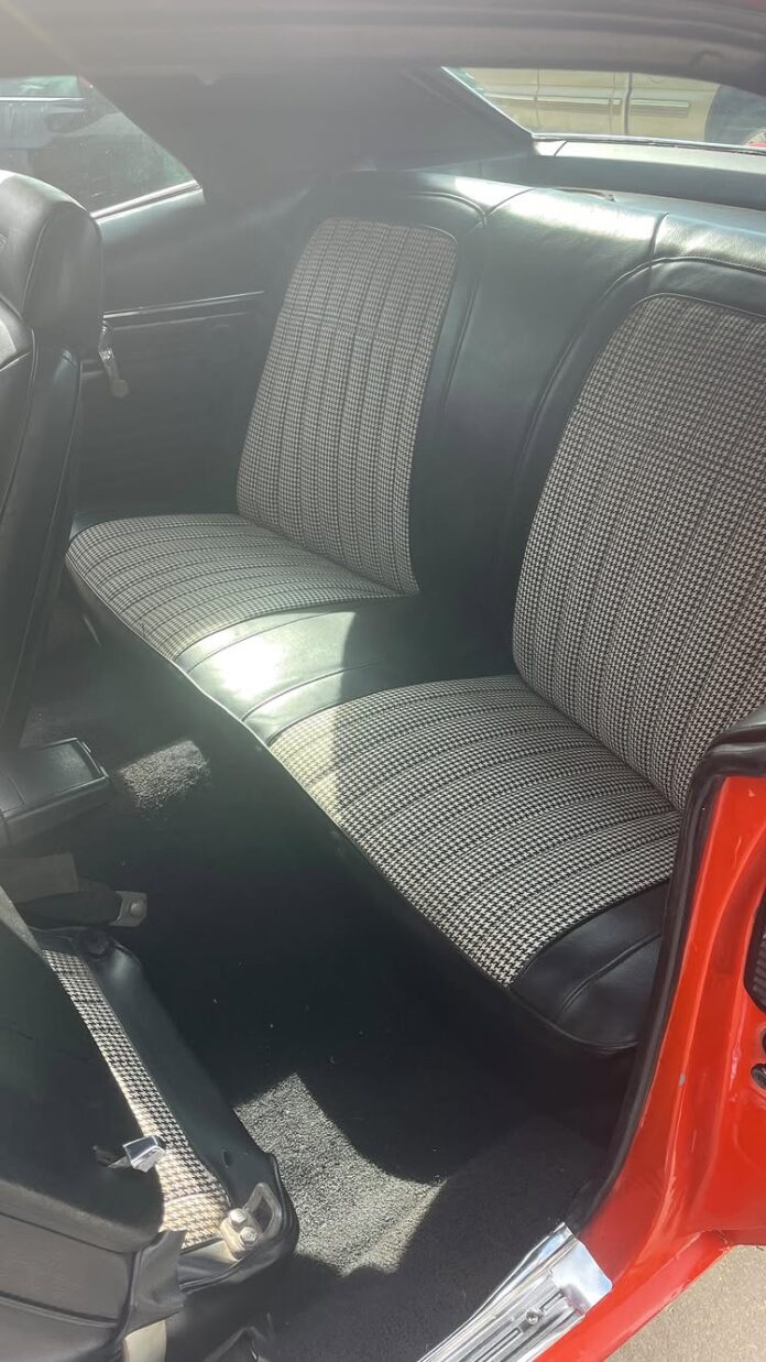 Backseat’s finished, clean, leather’s soft, and it’s been a while since she’s seen any real action back there. The ‘69 C…