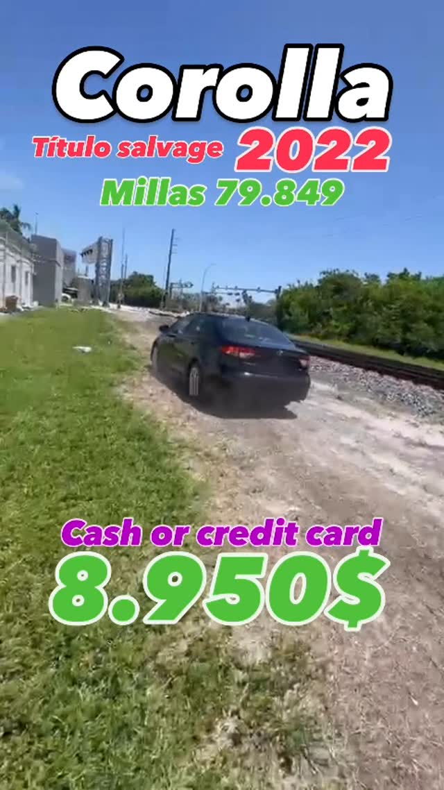 🚨 ¡Atención! 🚨 Acaba de llegar este Corolla título salvage con solo 79,849 millas 👏 💰 Precio insuperable: $8,950 cas…