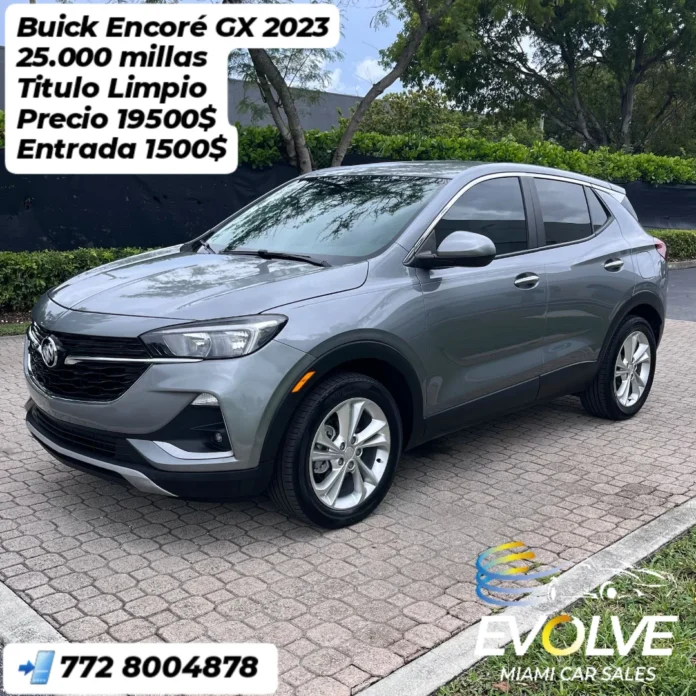 Financiamiento disponible y entrega inmediata ⏫️ Buick Encoré GX 2023 25.000 millas Titulo Limpio PRECIO 19500$ ENTRADA …