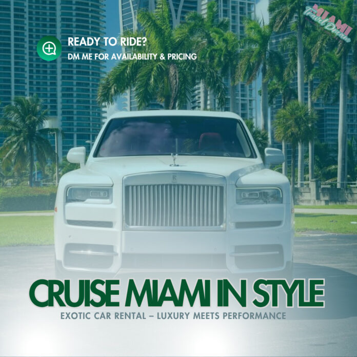 Dreaming of a Ferrari, Lambo or Rolls Royce while in Miami? With my exotic car rental partners, you can experience power…