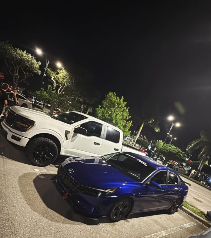 @cleanalliance nights 💙 #viral #fyp #miami #cars #cleanalliance #miamicars #lovecars #hyundai #elantra #miamilife