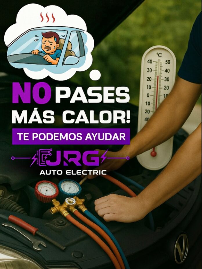 🔥 ¿El aire acondicionado de tu carro no enfría como antes? ¡NO PASES MÁS CALOR! 🥵 En JRG Auto Electric diagnosticamos …