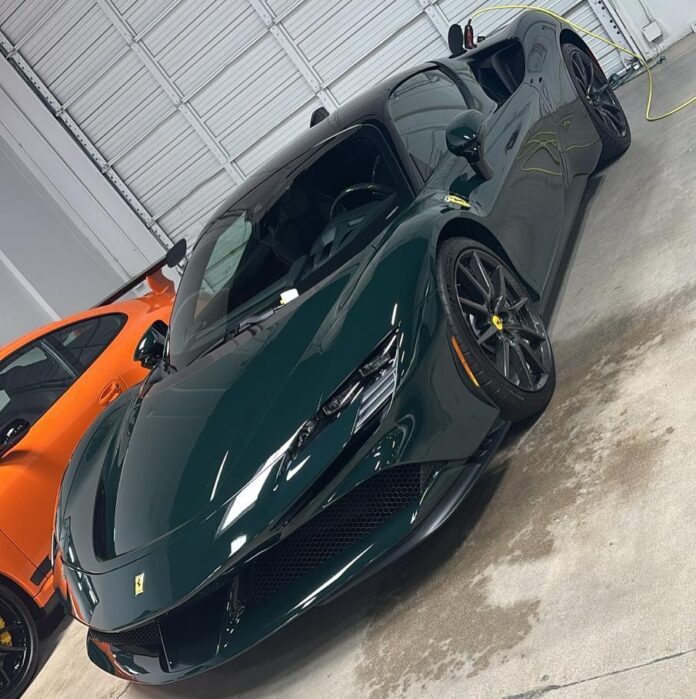 Track day #sf90 #ferrarisf90 #miamisupercars #ferrari #miamicars #supercar #oneofakind #verdebritish #miami