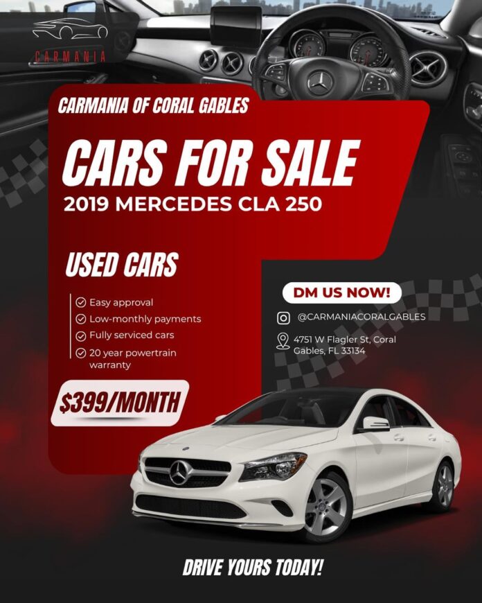 🚘Drive off in this 2019 Mercedes CLA 250 for just $399/month! 🔥 ✅ Easy approval ✅ Low monthly payments ✅ Fully service…