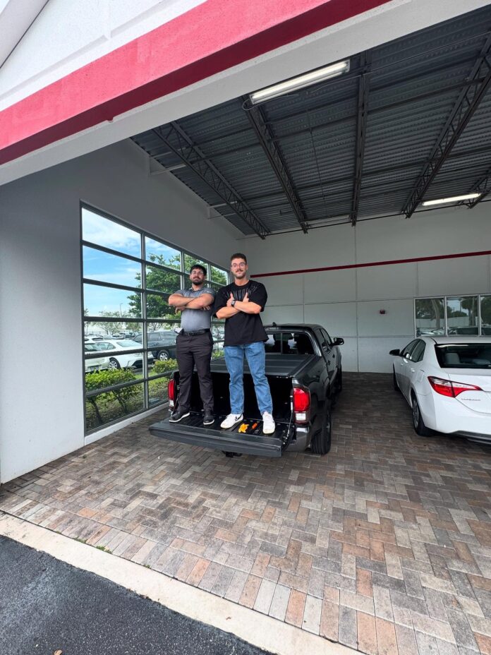 My boy Marcos passed by yesterday and swapped out his corolla for his new Tacoma 4×4 for his Junk Removal Company! What …