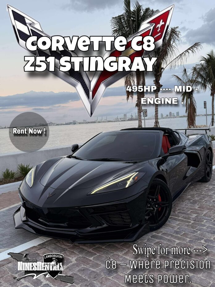 Unleash the Mid-Engine beast in style 🏴 🚩 C8 Stingray Z51 with that bold red interior—where power meets precision. Rea…