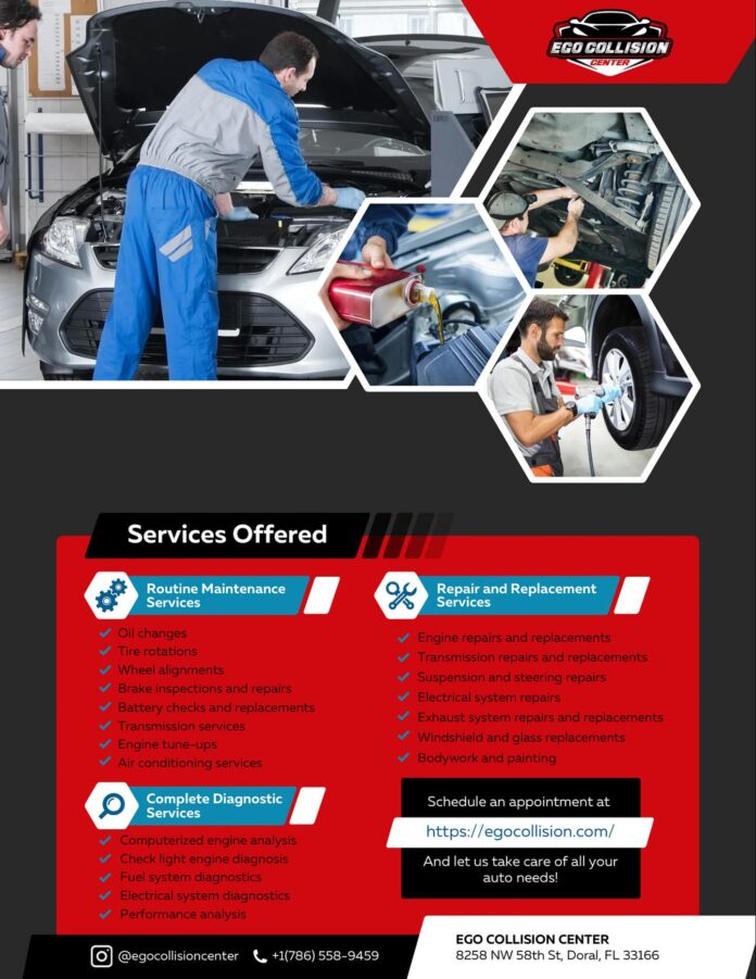 🔧🚗 En Ego Collision Center cuidamos cada detalle de tu vehículo: ✅ Mantenimiento rutinario ✅ Reparaciones especializad…