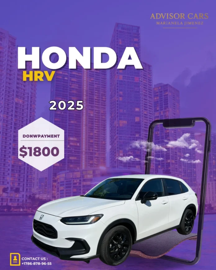 🚗✨ ¿Buscas carro confiable, moderno y listo para manejar YA? Este Honda HR-V 2025 con solo 7,000 millas es para ti 😍 �…