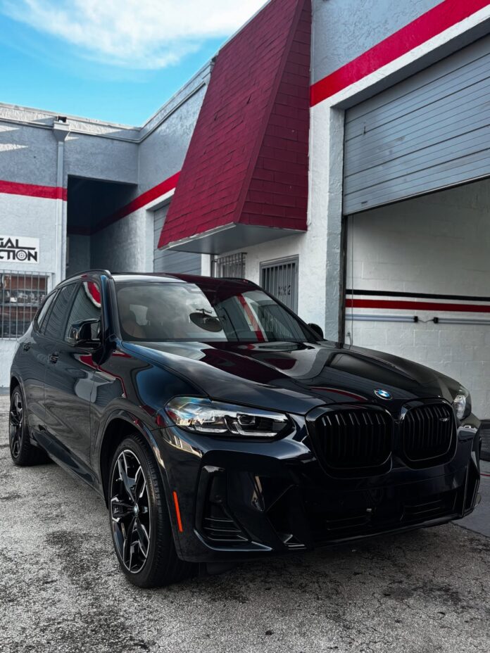 BMW X3 in the shop 📍 Customer just bought the car and visited us for a Full Detail Service⬇️ ✔️Full Exterior Wash, Whee…