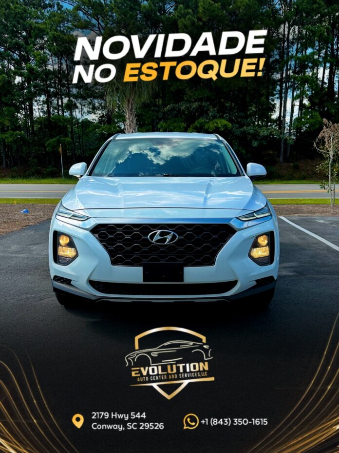 ✨ 2019 HYUNDAI SANTA FE ✨ ✔️ 124,000 milhas ✔️ Cor: White – clean e sofisticado ✔️ VIN: 031443 ✔️ SUV espaçoso, confortá…