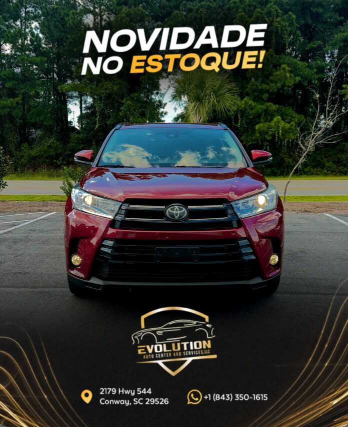 ✨ 2017 TOYOTA HIGHLANDER SE ✨ ✔️ 189,000 milhas ✔️ Cor: Red – imponente e elegante ✔️ VIN: 5TDJZRFHXHS450033 ✔️ SUV robu…